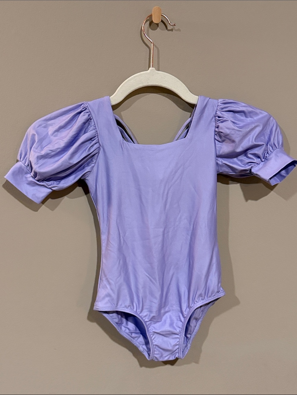 cheeky plum Lilac Puff-Sleeve One-Piece Bodysuit